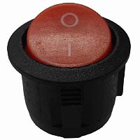 картинка Переключатель клавишный KCD1 (223(2)) красный без подсветки ON-OFF 6A 250VAC от магазина Интерком-НН
