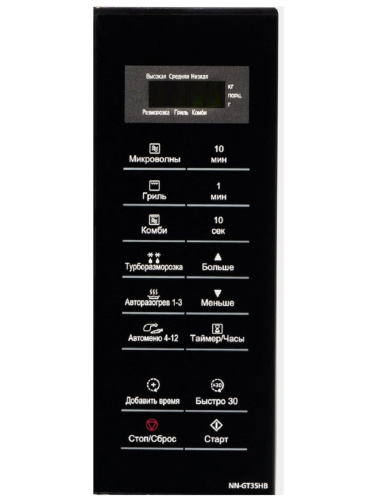 картинка Panasonic NNGT35_KEYB Сенсорная панель для СВЧ микроволновой печи NN-GT35HB ZPE черный от магазина Интерком-НН