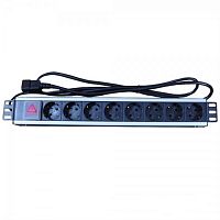 картинка WT-2140A-U (WT-2261A-U-GER) Блок электрических розеток 8 шт. с выключателем для ИБП 220V от магазина Интерком-НН