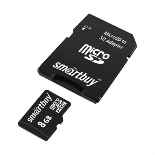 картинка Память microSDHC 8Gb SmartBuy class10 с адаптером (SB8GBSDCL10-01) от магазина Интерком-НН фото 2