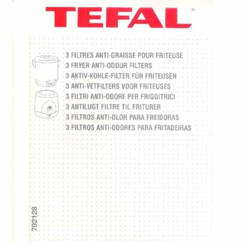 картинка Tefal 792128 Набор фильтров для фритюрницы Tefal Classic 7111-7142, 8289, 8254-8256 от магазина Интерком-НН фото 4