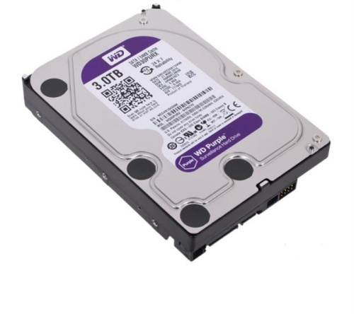 изображение Жесткий диск Western Digital 3Tb 64Mb SATA-III WD30PURX Purple (5400rpm) 3.5" магазин Компании Интерком-НН фото 2 картинка Western Digital WD30PURX Purple Жесткий диск для видеорегистраторов 3Tb 64Mb SATA-III от магазина Интерком-НН фото 2