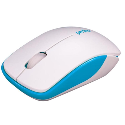 картинка Perfeo PF-763-WOP-W/BL Мышь беспроводная ASSORTY (бело-синяя)  от магазина Интерком-НН