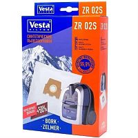 картинка Vesta filter ZR02S комплект мешков-пылесборников синтетических (4шт+ 2 фильтра) для пылесоса Zelmer от магазина Интерком-НН