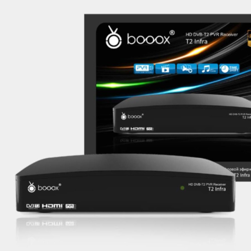 картинка Booox T2 Infra миниатюрный DVB-T2 ресивер с выносным ИК приемником от магазина Интерком-НН фото 5