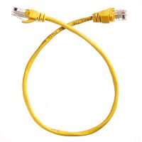 картинка Патч-корд UTP cat. 5e 0,5м ВС, LSZH (желтый) неэкранированный, литой коннектор Technolink от магазина Интерком-НН