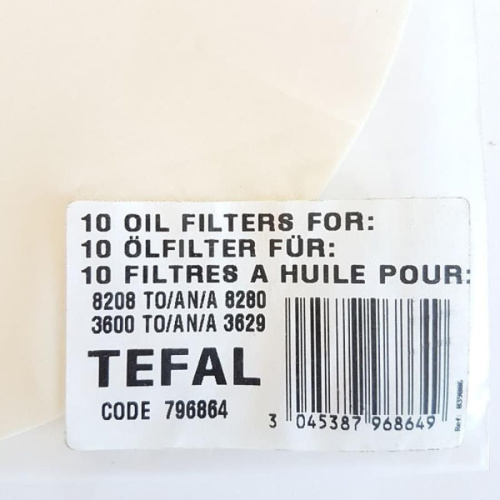 картинка Tefal 796864 Набор жироулавливающих фильтров для Tefal 8208/8280/3600/3629 от магазина Интерком-НН фото 2