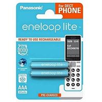 картинка Panasonic eneloop lite BK-4LCCE/2DE Аккумулятор 550mAh AAA DECT BL2 от магазина Интерком-НН