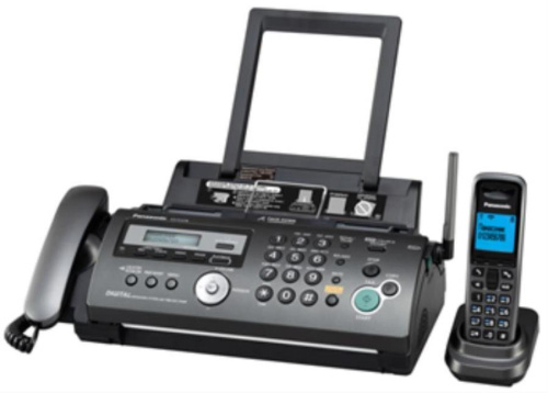 картинка Panasonic KX-FC278RUT Телефакс, термоперенос, цвет темно-серый металлик от магазина Интерком-НН