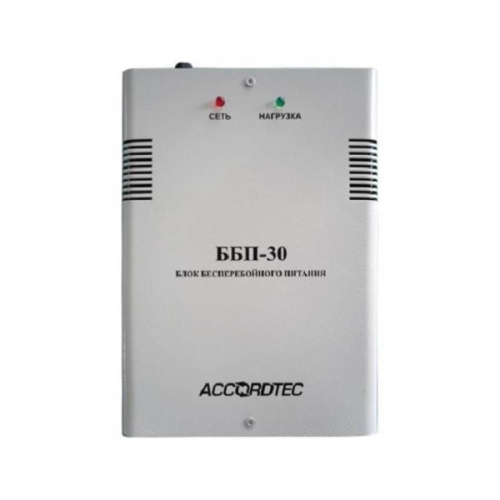 картинка AccordTec ББП-30 (исп. 1) Блок бесперебойного питания , DC 13.6 V, номинальный ток нагрузки 3,0 А от магазина Интерком-НН