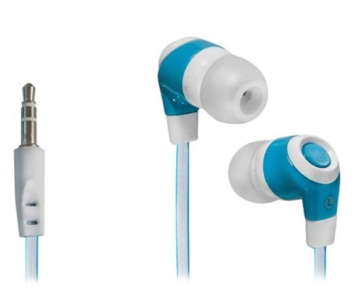 картинка Defender Trendy 702 (63702) Наушники вставки, бело-голубые от магазина Интерком-НН