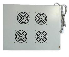 картинка Блок вентиляторов 4 шт с кабелем, серый от магазина Интерком-НН