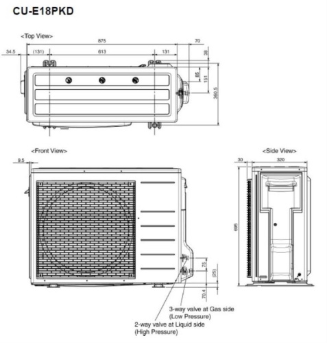 картинка Panasonic CS-E18PKDW / CU-E18PKD инверторная сплит-система тепло/холод от магазина Интерком-НН фото 3