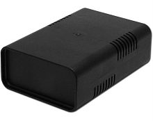картинка KGB11 Корпус EURO-BOX для РЭА 95х135х45мм, пластик, черный от магазина Интерком-НН
