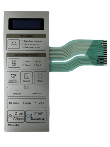картинка LG MFM62757901, 13контактов, сенсорная панель управления СВЧ MS2044JL, MS-1944JL, серебристый, 13pin от магазина Интерком-НН