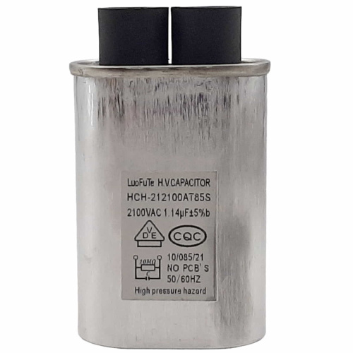 изображение Конденсатор HCH-212100AT85S высоковольтный 2100VAC 1.14mF для микроволновой печи (СВЧ) магазин Компании Интерком-НН картинка Конденсатор HCH-212100AT85S высоковольтный 2100VAC 1.14mF для микроволновой печи (СВЧ) от магазина Интерком-НН