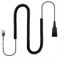 картинка VoiceJoy Кабель-переходник RJ9 на QD витой для подключения гарнитур от магазина Интерком-НН