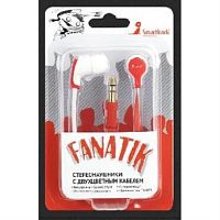 картинка Наушники SmartTrack Fanatik (красный/белый) STE-4200 от магазина Интерком-НН