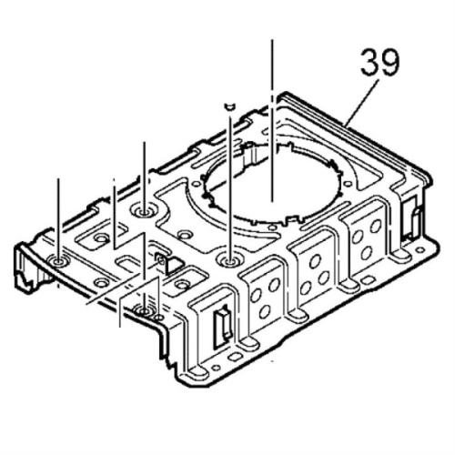 картинка Panasonic ADE01E1651 ANGIE рама узла врвщения для хлебопечи SD-2510, SD-2511, SD-ZB2502, SD-ZB2512 от магазина Интерком-НН фото 3