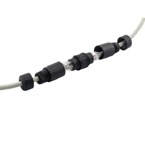 картинка Соединительный модуль RJ45, cat.6, герметичный (IP68), цанг зажимы, экранированный, черный  от магазина Интерком-НН фото 2