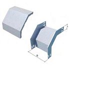 картинка Крышка угла внешнего вертикального 90гр для лотков 200*50 от магазина Интерком-НН