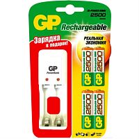 картинка Комплект Зарядное устройство и аккумуляторы 4шт(2500mAh AA) GP PB330GSCW250BB5-2CR4 от магазина Интерком-НН
