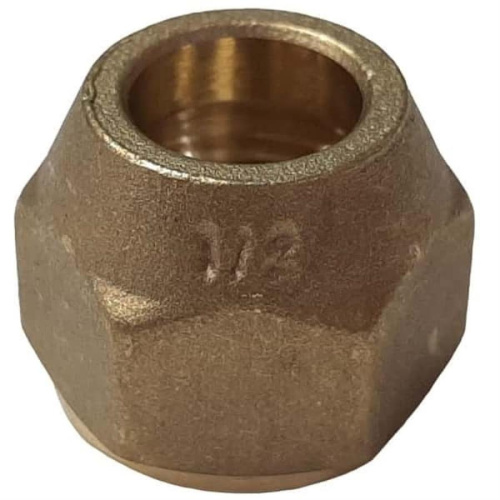 картинка Гайка под развальцовку 1/2 для соединения медной трубы с элементом холодильной системы от магазина Интерком-НН