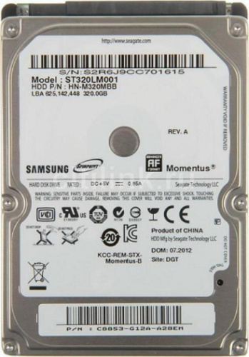изображение Жесткий диск Seagate Original SATA-II 320Gb ST320LM001 Samsung Momentus (5400rpm) 16Mb 2.5" магазин Компании Интерком-НН картинка Жесткий диск Seagate Original SATA-II 320Gb ST320LM001 Samsung Momentus (5400rpm) 16Mb 2.5" от магазина Интерком-НН