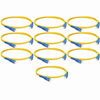 картинка Патч-корд оптический (optic patch cord) 10шт SC/UPC-SC/UPC SM 9/125мкм одномодовый (simplex) 1 метр от магазина Интерком-НН