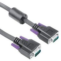 картинка Кабель VGA Hama 15p/15p (m-m) 10м двойное экранирование, ферритовый фильтр (черный)  H-41935 от магазина Интерком-НН