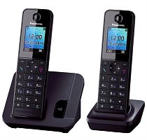 картинка Panasonic KX-TGH212RUB - Беспроводной телефон DECT (радиотелефон) нет, цвет: черный  от магазина Интерком-НН