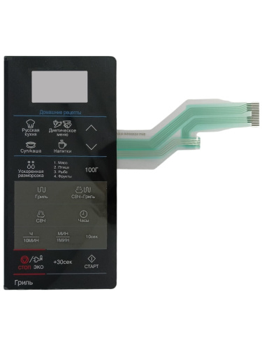 картинка Samsung DE34-00387V сенсорная панель управления для микроволновой печи (СВЧ) GE83KRW-2, GE83KRS-2 от магазина Интерком-НН фото 3