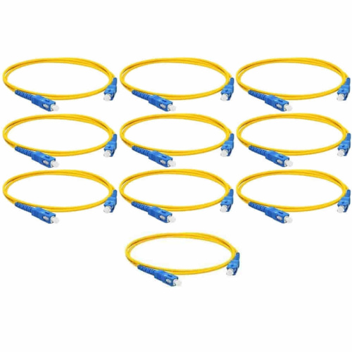 картинка Патч-корд оптический (optic patch cord) 10шт SC/UPC-SC/UPC SM 9/125мкм одномодовый (simplex) 1 метр от магазина Интерком-НН фото 2