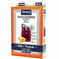 картинка Vesta filter AG03 комплект мешков-пылесборников бумажных (5шт) для пылесоса AEG, Thomas от магазина Интерком-НН