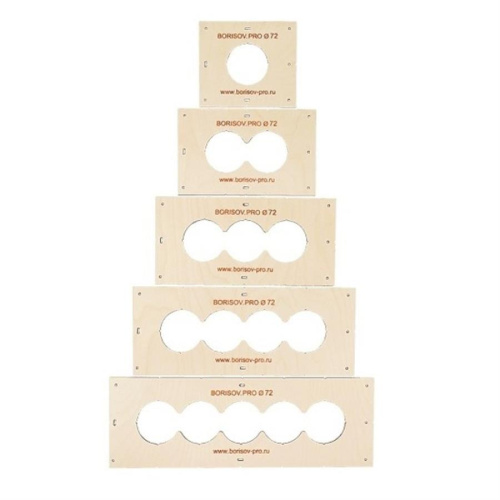 картинка Комплект шаблонов для подрозетников диаметром 72 мм от магазина Интерком-НН