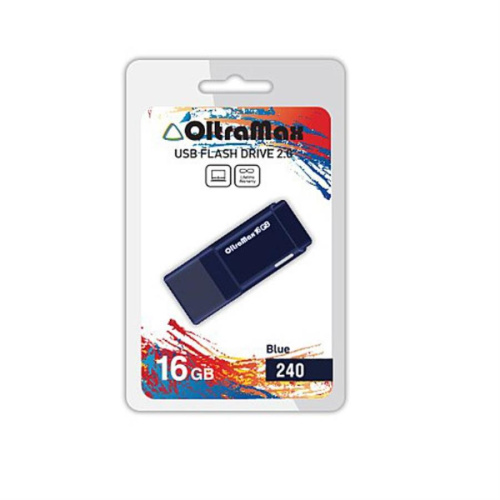 картинка Память USB 16Gb OltraMax 240 синий (OM-16GB-240-Blue) от магазина Интерком-НН