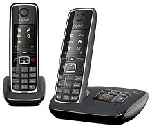 картинка Р/Телефон Dect Gigaset C530A DUO RUS черный (труб. в компл.:2шт) автооветчик АОН от магазина Интерком-НН