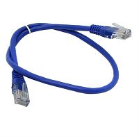 картинка Патч-корд UTP cat. 5e 0,5м (синий) неэкранированный, литой коннектор Technolink от магазина Интерком-НН