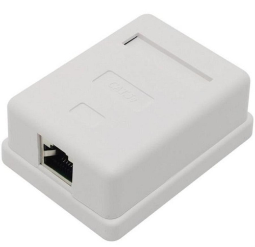 картинка WT-2012 Розетка компьютерная /1 порт/ RJ-45 /cat.5e/ белая от магазина Интерком-НН фото 3