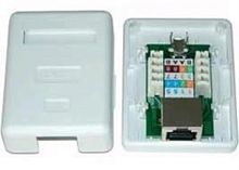 картинка WT-20222-6 Розетка комп /1 порт/ RJ-45 /cat.6/ белая от магазина Интерком-НН