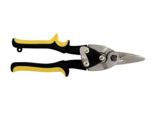 картинка SANTOOL 031201-002-250 Ножницы по металлу с обрезиненными двухкомпонентными ручками прямые 250 мм от магазина Интерком-НН