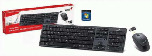 картинка Комплект Клавиатура и мышь Genius SlimStar 8000 black беспроводные от магазина Интерком-НН