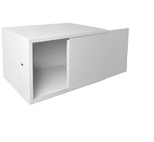 картинка Шкаф настенный 19", 3U, (560х158х400) антивандальный пенального типа, белый Netko  от магазина Интерком-НН