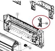картинка Panasonic CWD933233 заглушка шасси внутреннего блока кондиционера CS-E7MKD от магазина Интерком-НН