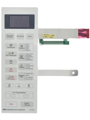 картинка Samsung DE34-00266F Сенсорная панель управления для микроволновой печи (СВЧ) CE1031R-T/BWT белый от магазина Интерком-НН