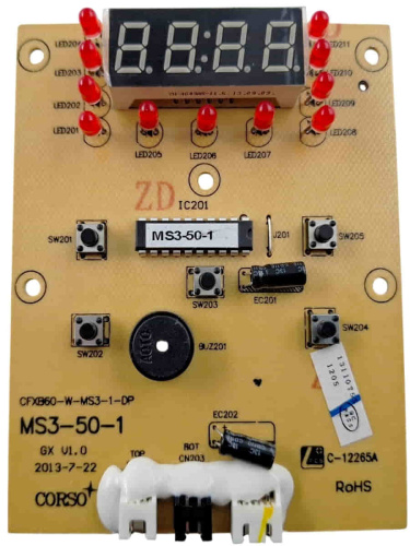 картинка Redmond RMC-M30-PUV3 (CFXB60-W-MS3-1-DP) плата управления (вариант №3) для мультиварки RMC-M30 от магазина Интерком-НН