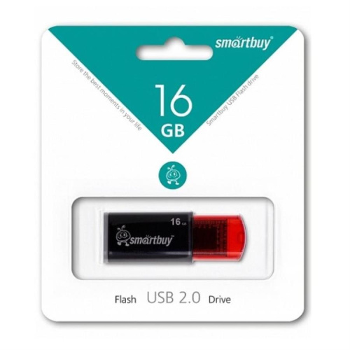 картинка Память USB 16Gb Smart Buy Click черный 2.0 (SB16GBCL-K) от магазина Интерком-НН