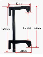 картинка MDK3 Защелка, крючок двери микроволновой печи 106мм от магазина Интерком-НН