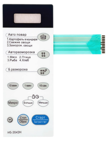 изображение LG 3720W0D257G Сенсорная панель управления СВЧ печи MS-2042H магазин Компании Интерком-НН картинка LG 3720W0D257G Сенсорная панель управления СВЧ печи MS-2042H от магазина Интерком-НН