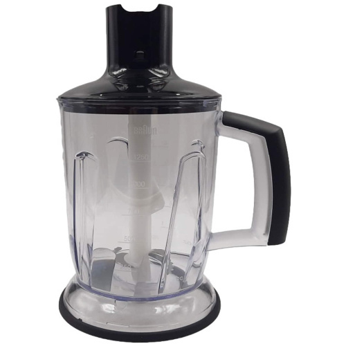 картинка Braun AX22110047 измельчитель в сборе (BC) 1250мл для блендера MQ7045X Multiquick 7, 9 черный от магазина Интерком-НН